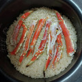 クックE4NZH1☆'s cooksnap of when they made 簡単　カニの炊き込みご飯.