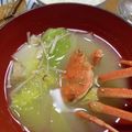 yoyomari's cooksnap of when they made 蟹のお味噌汁.