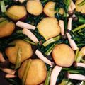 みき☆ハチ's cooksnap of when they made さつまいも小松菜しめじのマヨソテー.