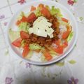 くネコまろす's cooksnap of when they made レンジで簡単！大豆タコミートのタコライス.