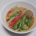 きらり流れ星's cooksnap of when they made あったか1人鍋②　肉団子＆野菜.