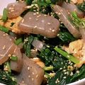 ちぃちゃん31513's cooksnap of when they made ほうれん草、蒟蒻、油揚げの煮物.