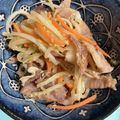 風民tomomi's cooksnap of when they made 皮も使って！大根きんぴら炒め.