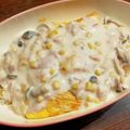SARIEZ's cooksnap of when they made きのことベーコンのクリームオムライス.