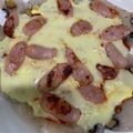 ポメちょん's cooksnap of when they made 【お正月】パリッと餅ピザ【余った餅で】.