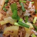 みほっこさん's cooksnap of when they made 大根と豚ミンチの甘辛丼.