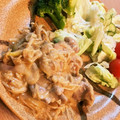 emiemisu's cooksnap of when they made 鶏もも肉とえのきだけの焼肉のタレマヨ炒め.