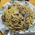 ロシアンティー⭐'s cooksnap of when they made 手打ちパスタとポルチーニのクリームソース.