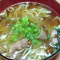 ちかﾁｬﾝ☆'s cooksnap of when they made 我が家の鶏そば（蕎麦：冷、汁：温）.