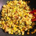 ame-ikuru's cooksnap of when they made コーン・ベーコンのカレーピラフ.