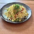 Etsu☆ko's cooksnap of when they made ~ボッタルガ~カラスミ和風ペペロンチーノ.
