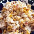 YUKAbuudaZ's cooksnap of when they made ひとりランチ・お弁当に✿梅ネギ卵炒飯.