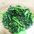 クックOSIUQ0☆'s cooksnap of when they made 褒められ常備菜　ほうれん草のナムル.