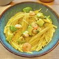 たぬっこランド's cooksnap of when they made 【海老のクリームパスタ】ワンパンで簡単♪.