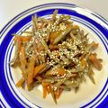 azbjbn's cooksnap of when they made ダシで炒める！絶品きんぴらごぼう 20分.