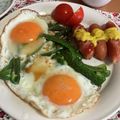 クック49L4Ho☆'s cooksnap of when they made ピーマンで♪巣ごもり目玉焼き.