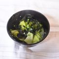 スタイリッシュママ's cooksnap of when they made 芯まで旨☆春キャベツとわかめの味噌汁☆.