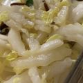MULA's cooksnap of when they made 『5分で出来る！』白菜と塩昆布のナムル.