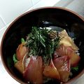 *neige*'s cooksnap of when they made お刺身のごまだれ丼.