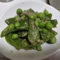 fu♪♪'s cooksnap of when they made スナップエンドウのゴマ和え.