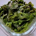 NEKOほっぺ's cooksnap of when they made 茎わかめのナムル風胡麻和え.