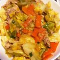マクドなるほど's cooksnap of when they made キャベツと豚こま肉のネギ味噌炒め.