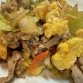 toshio39's cooksnap of when they made 焼肉のタレで！豚たまキャベツの味噌炒め.