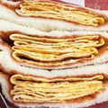 みです✿'s cooksnap of when they made 母の卵サンド☆薄焼き卵のサンドイッチ.