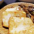 よるおそ's cooksnap of when they made エリンギニンニクのせ♪豆腐ステーキ♪.