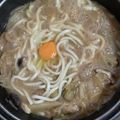クックHDP0M2☆'s cooksnap of when they made 残った鍋汁で★白菜味噌煮込みうどん.