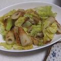 きらり流れ星's cooksnap of when they made キャベツとちくわの炒めもの.