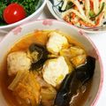 アップイエ's cooksnap of when they made 鶏団子とキャベツのおかずキムチスープ.