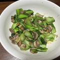 クックBWZVK1☆'s cooksnap of when they made 青梗菜とマッシュルームのガーリック炒め.