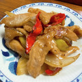 きよダルマ's cooksnap of when they made 豚ロースとネギとピーマンのオイスター炒め.