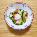 コムギ大好き's cooksnap of when they made タコと胡瓜の搾菜和え.