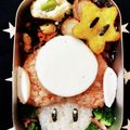 景と浩's cooksnap of when they made キャラ弁☆マリオの赤いキノコ.