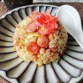 在宅勤務のおじさん's cooksnap of when they made キャベツとウィンナーの和風ポン酢炒飯☆.