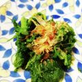 まみお✳'s cooksnap of when they made レンチン◎わさび菜のおひたし◎あっさり.