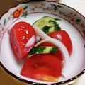 チコリママ's cooksnap of when they made 3つの酢で胡瓜とトマトの簡単酢の物.