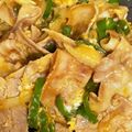 ゆな３５'s cooksnap of when they made 簡単！めちゃうま♪豚バラピーマン卵炒め♪.