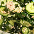 ♪ミチル♪'s cooksnap of when they made 簡単！ツナときゅうりとわかめのサラダ.