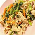 悠LOVE航's cooksnap of when they made シンプル美味しい！小松菜と豚肉の中華炒め.