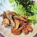 4児男子母さんの台所's cooksnap of when they made 鶏ももと舞茸のバター醤油炒め(•ө•).