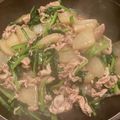 妖怪はらすかしの母's cooksnap of when they made 豚肉と大根と小松菜のとろみ煮.