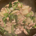 妖怪はらすかしの母's cooksnap of when they made 豚肉と大根と小松菜のとろみ煮.