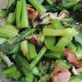 花音's cooksnap of when they made 小松菜とベーコンの中華炒め.