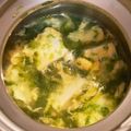 ☆ドキンちゃん☆”'s cooksnap of when they made あおさと豆腐とたまごのスープ.