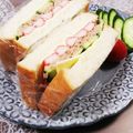 クックHG9V8Y☆'s cooksnap of when they made ツナ・カニカマのヘルシーサンドイッチ.