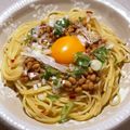 ♪ゆかたん♡'s cooksnap of when they made レンチンパスタ！プロ直伝【納豆パスタ】.
