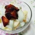 まぶたん's cooksnap of when they made 抹茶ヨーグルト♡　柿のトライフル❀.